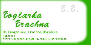 boglarka brachna business card